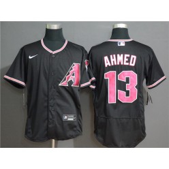 MLB Arizona Diamondbacks #13 Nick Ahmed Black Nike Flexbase Jersey