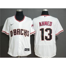 MLB Arizona Diamondbacks #13 Nick Ahmed White Nike Flexbase Jersey