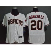MLB Arizona Diamondbacks #20 Luis Gonzalez White Nike 2020 Flexbase Jersey