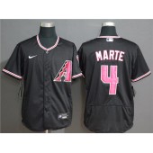 MLB Arizona Diamondbacks #4 Ketel Marte Black Nike Flexbase Jersey