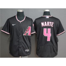 MLB Arizona Diamondbacks #4 Ketel Marte Black Nike Flexbase Jersey