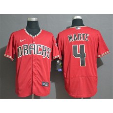 MLB Arizona Diamondbacks #4 Ketel Marte Red Nike Flexbase Jersey
