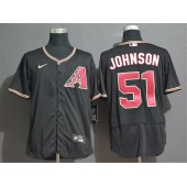 MLB Arizona Diamondbacks #51 Randy Johnson Black Nike 2020 Flexbase Jersey