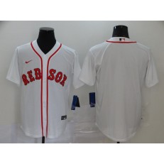 MLB Boston Red Sox Blank White 2020 Nike Cool Base Jersey