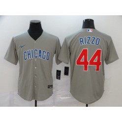 MLB Chicago Cubs #44 Anthony Rizzo Gray 2020 Nike Cool Base Jersey