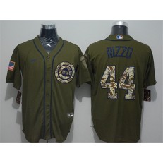 MLB Chicago Cubs #44 Anthony Rizzo Olive 2020 Nike Cool Base Jersey