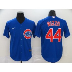 MLB Chicago Cubs #44 Anthony Rizzo Royal 2020 Nike Cool Base Jersey