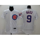 MLB Chicago Cubs #9 Javier Baez White 2020 Nike Flexbase Jersey