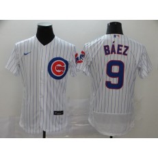 MLB Chicago Cubs #9 Javier Baez White 2020 Nike Flexbase Jersey