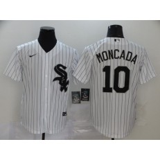 MLB Chicago White Sox #10 Yoan Moncada White 2020 Nike Flexbase Jersey