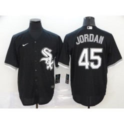 MLB Chicago White Sox #45 Michael Jordan Black 2020 Nike Cool Base Jersey