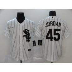 MLB Chicago White Sox #45 Michael Jordan White 2020 Nike Cool Base Jersey