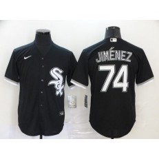 MLB Chicago White Sox #74 Eloy Jimenez Black 2020 Nike Cool Base Jersey