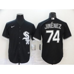 MLB Chicago White Sox #74 Eloy Jimenez Black 2020 Nike Cool Base Jersey