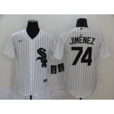 MLB Chicago White Sox #74 Eloy Jimenez White 2020 Nike Cool Base Jersey