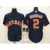 MLB Houston Astros 2 Alex Bregman Navy 2020 Nike Cool Base Jersey