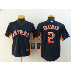 MLB Houston Astros 2 Alex Bregman Navy Women 2020 Nike Cool Base Jersey