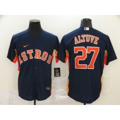 MLB Houston Astros 27 Jose Altuve Navy 2020 Nike Cool Base Jersey