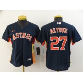 MLB Houston Astros 27 Jose Altuve Navy Women 2020 Nike Cool Base Jersey