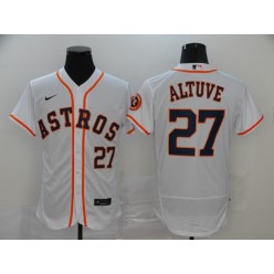 MLB Houston Astros 27 Jose Altuve White 2020 Nike Flexbase Jersey