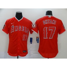 MLB Los Angeles Angels 17 Shohei Ohtani Red 2020 Nike Flexbase Jersey