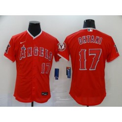 MLB Los Angeles Angels 17 Shohei Ohtani Red 2020 Nike Flexbase Jersey