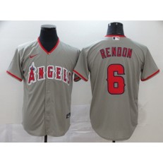MLB Los Angeles Angels 6 Anthony Rendon Gray 2020 Nike Cool Base Jersey