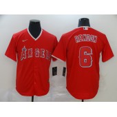 MLB Los Angeles Angels 6 Anthony Rendon Red 2020 Nike Cool Base Jersey