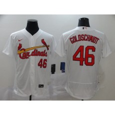 MLB St. Louis Cardinals #46 Paul Goldschmidt White 2020 Nike Flexbase Jersey