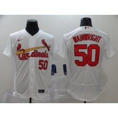 MLB St. Louis Cardinals #50 Adam Wainwright White 2020 Nike Flexbase Jersey