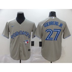 MLB Toronto Blue Jays #27 Vladimir Guerrero Jr. Gray 2020 Nike Cool Base Jersey