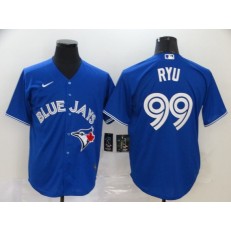 MLB Toronto Blue Jays #99 Hyun Jin Ryu Royal 2020 Nike Cool Base Jersey