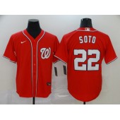 MLB Washington Nationals #22 Juan Soto Red Nike 2020 Cool Base Jersey