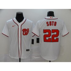 MLB Washington Nationals #22 Juan Soto White Nike 2020 Cool Base Jersey