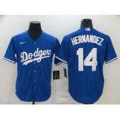 MLB Los Angeles Dodgers #14 Enrique Hernandez Royal 2020 Nike Cool Base Jersey