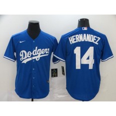 MLB Los Angeles Dodgers #14 Enrique Hernandez Royal 2020 Nike Cool Base Jersey