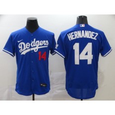 MLB Los Angeles Dodgers #14 Enrique Hernandez Royal 2020 Nike Flexbase Jersey