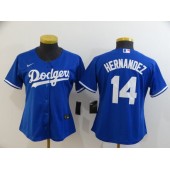 MLB Los Angeles Dodgers #14 Enrique Hernandez Royal Women 2020 Nike Cool Base Jersey