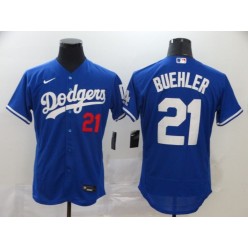 MLB Los Angeles Dodgers #21 Walker Buehler Royal 2020 Nike Flexbase Jersey