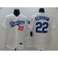 MLB Los Angeles Dodgers #22 Clayton Kershaw White 2020 Nike Flexbase Jersey