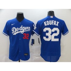 MLB Los Angeles Dodgers #32 Sandy Koufax Royal 2020 Nike Flexbase Jersey