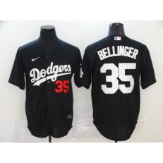 MLB Los Angeles Dodgers #35 Cody Bellinger Black 2020 Nike Flexbase Jersey