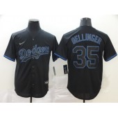 MLB Los Angeles Dodgers #35 Cody Bellinger Black Shadow 2020 Nike Cool Base Jersey