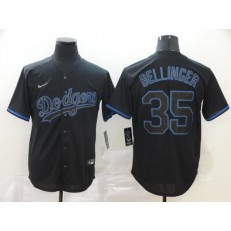 MLB Los Angeles Dodgers #35 Cody Bellinger Black Shadow 2020 Nike Cool Base Jersey