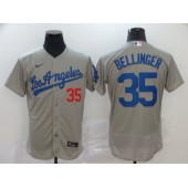 MLB Los Angeles Dodgers #35 Cody Bellinger Gray 2020 Nike Flexbase Jersey