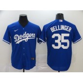 MLB Los Angeles Dodgers #35 Cody Bellinger Royal 2020 Nike Cool Base Jersey