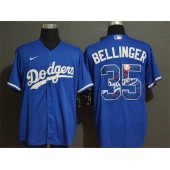MLB Los Angeles Dodgers #35 Cody Bellinger Royal 2020 Nike Cool Base With Team Logo Jersey
