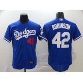 MLB Los Angeles Dodgers #42 Jackie Robinson Royal 2020 Nike Flexbase Jersey