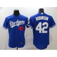 MLB Los Angeles Dodgers #42 Jackie Robinson Royal 2020 Nike Flexbase Jersey