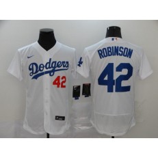MLB Los Angeles Dodgers #42 Jackie Robinson White 2020 Nike Flexbase Jersey